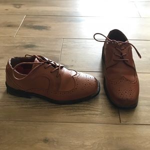 Boys brown lace tie Dress shoe size 13
